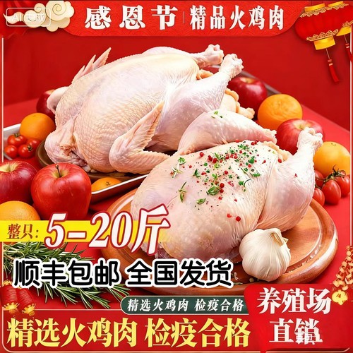 新鲜火鸡肉圣诞火鸡Turkey发顺丰