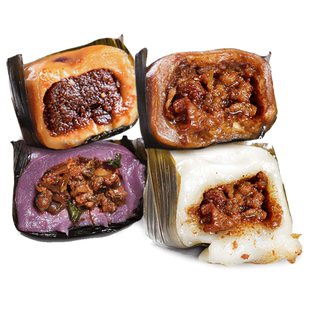 乐山特产阙纪叶儿粑猪肉芽菜馅甜咸猪儿粑油冻粑加热即食传统糕点