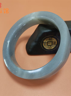 和田玉籽料青花镯新疆玉龙河墨玉男款方镯带皮原籽高脂份北工款