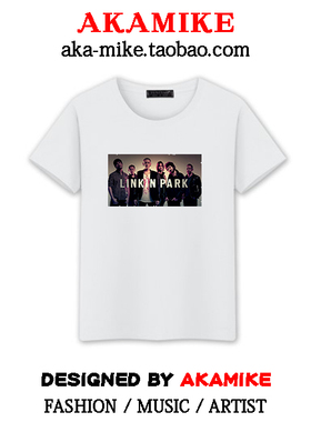 夏季个性林肯公园linkin park纪念T恤男女加大韩版潮流时尚2024
