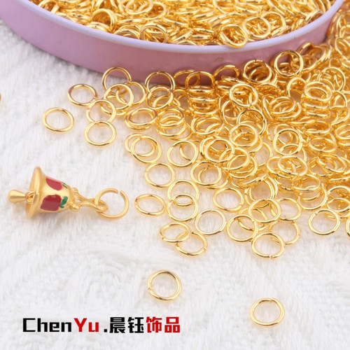 通用开口圈挂圈单圈手工连接圈饰品配件连接环6mm吊坠开口环批发