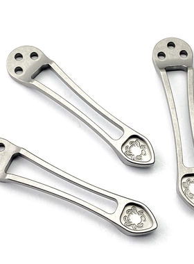 Spyderco蜘蛛C81钛合金夹子 一体夹子钛合金蜘蛛刀C223背夹钛配件