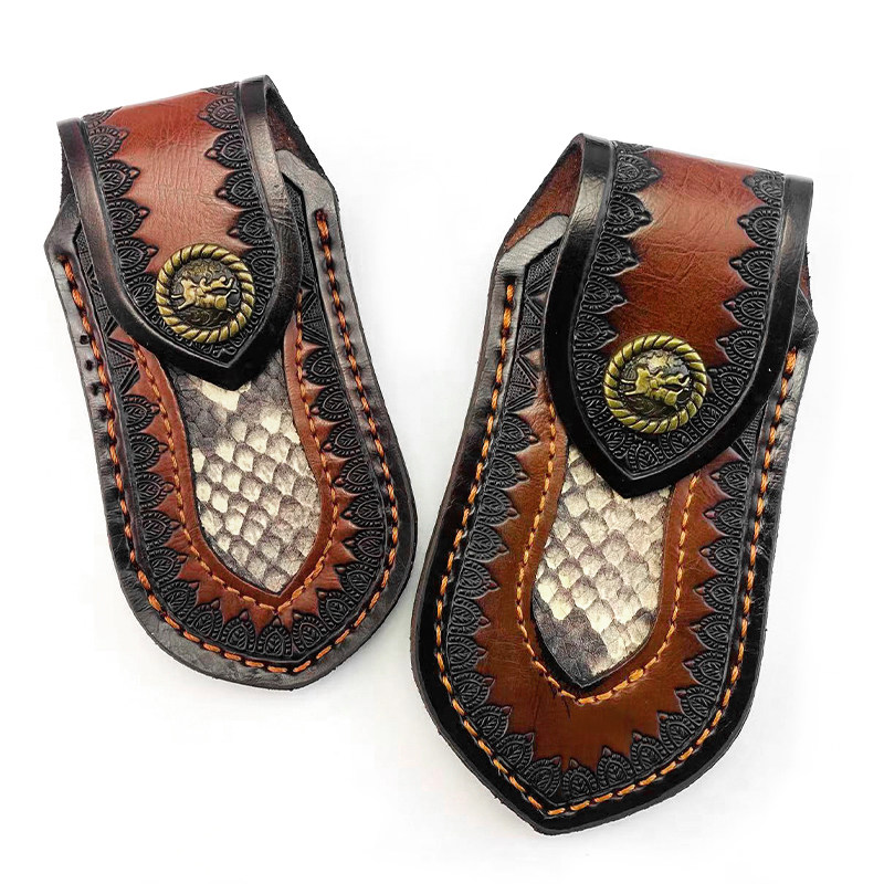 刀鞘/刀套牛皮 瑞士军刀折刀 头层牛皮刀套 真皮刀鞘 折叠刀皮鞘