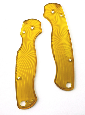 蜘蛛C81贴片PEI 透明刀柄Spyderco Paramilitary 2 刀柄蜘蛛贴片