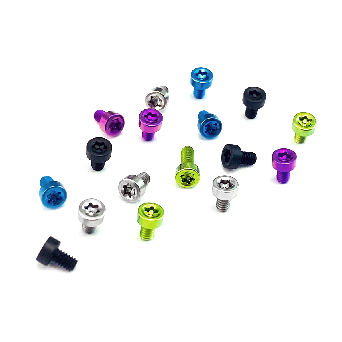 钛合金美制牙2-56平头梅花螺丝钉 折叠刀背夹 T8刀柄钉DIY折刀