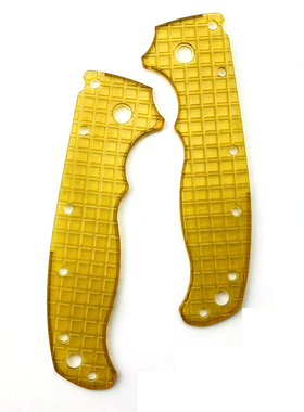 Demko AD20.5 PEI手柄透明材料 折叠刀柄贴片定制握把