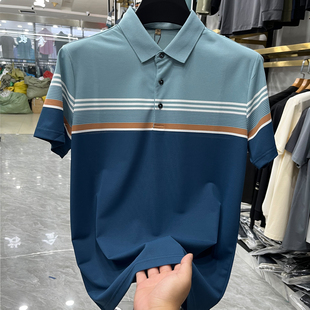 商务休闲男装 POLO衫 男时尚 简约 Polo衫 新款 55棉夏季 撞色商务短袖