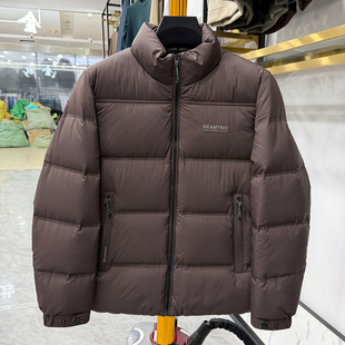 立领面包服!蓬松90鸭绒羽绒服男短款保暖外套冬季新款
