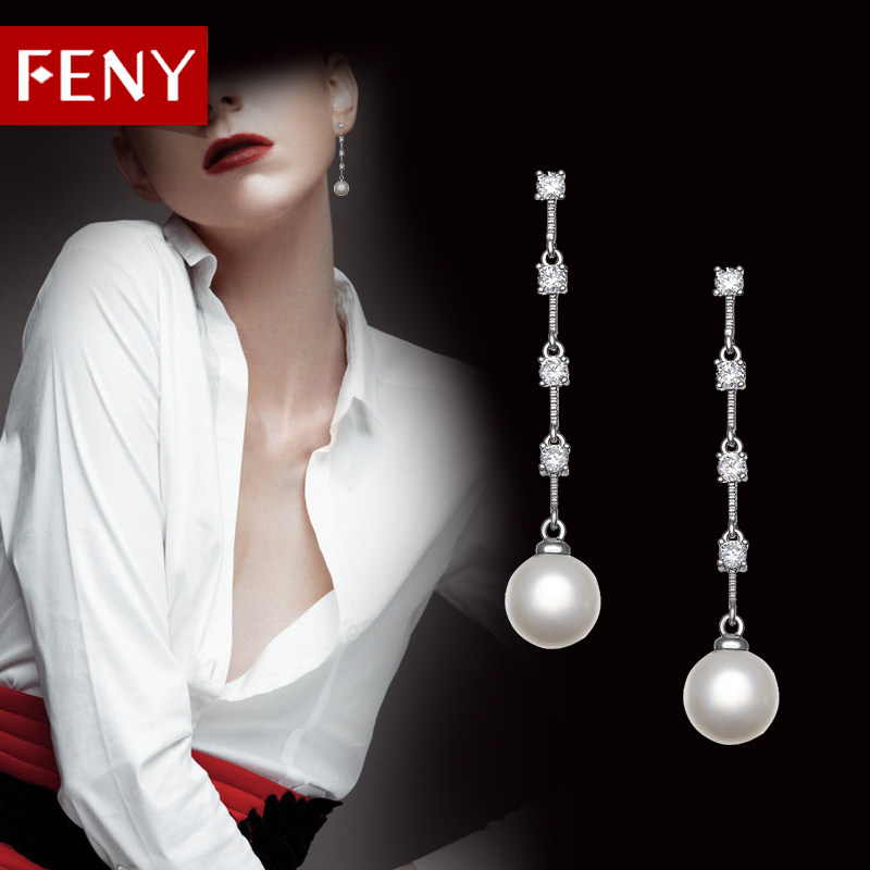 여성을위한 FENY 긴 귀걸이 한국 스타일  귀걸이 복고풍 홍콩 스타일 2023 새로운 유행 인터넷 연예인 귀걸이