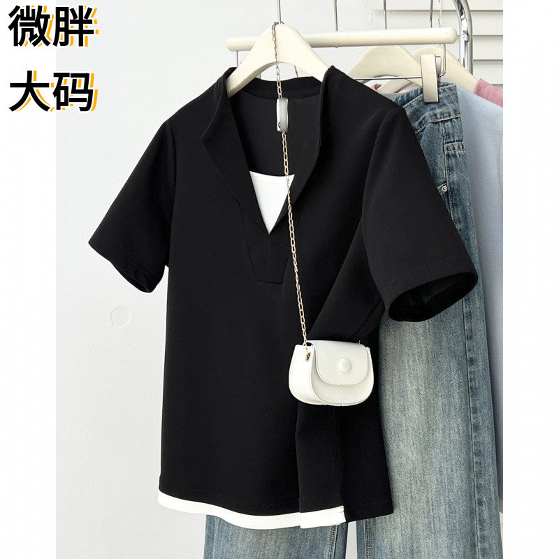 200斤胖妹妹夏季新款经典休闲假