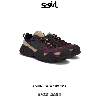 SGIRLTWTW【G510-10】磨砂丑萌设计感运动厚底复古轻便登山鞋