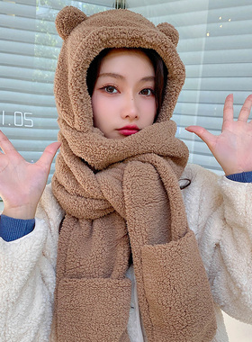 骑行帽子围巾手套男女孩童