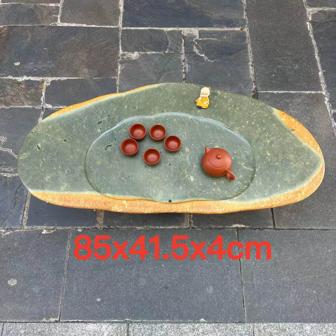 端砚茶盘厂天然绿端紫端宋坑创意新奇客厅茶桌茶台简易手工艺孤品