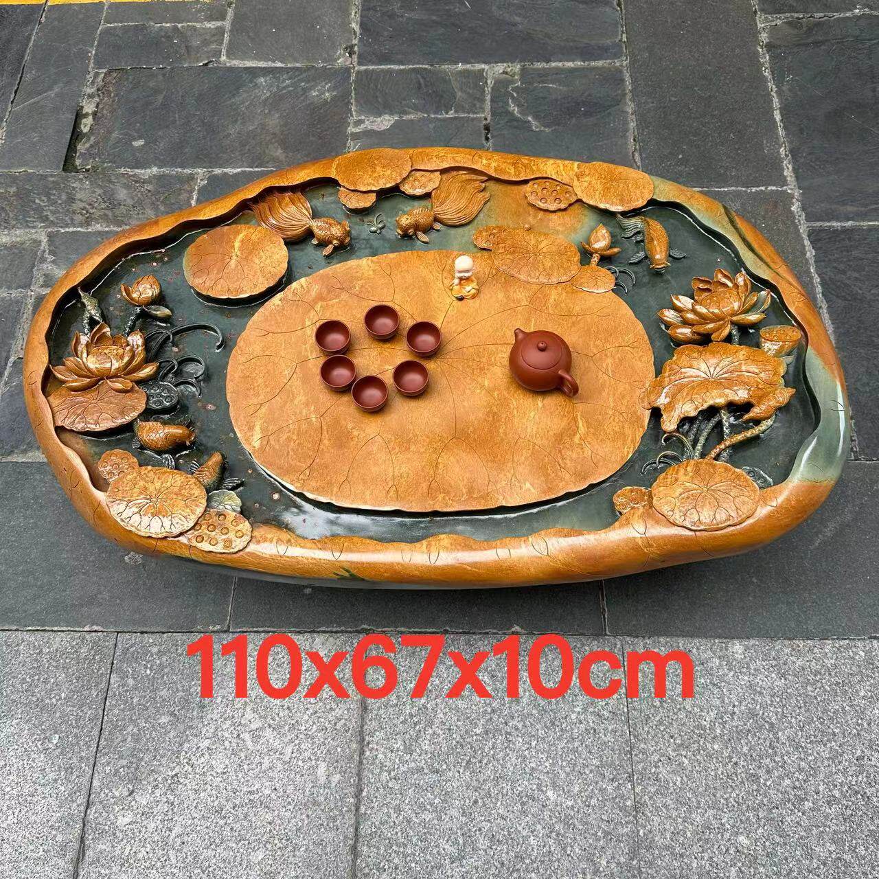 肇庆端砚茶盘家用客厅茶桌摆件茶台茶海高档大气手工精品厂家直销