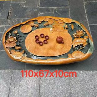 肇庆端砚茶盘家用客厅茶桌摆件茶台茶海高档大气手工精品厂家直销