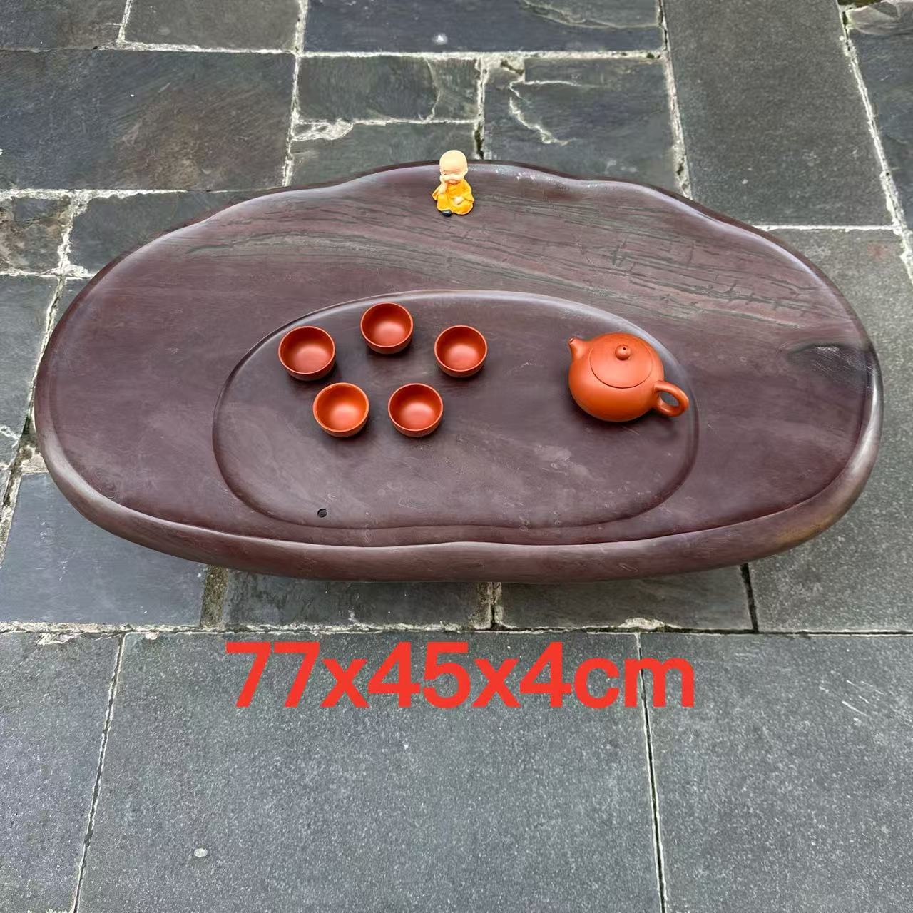 端砚茶盘厂天然绿端紫端宋坑创意新奇客厅茶桌茶台简易手工艺孤品