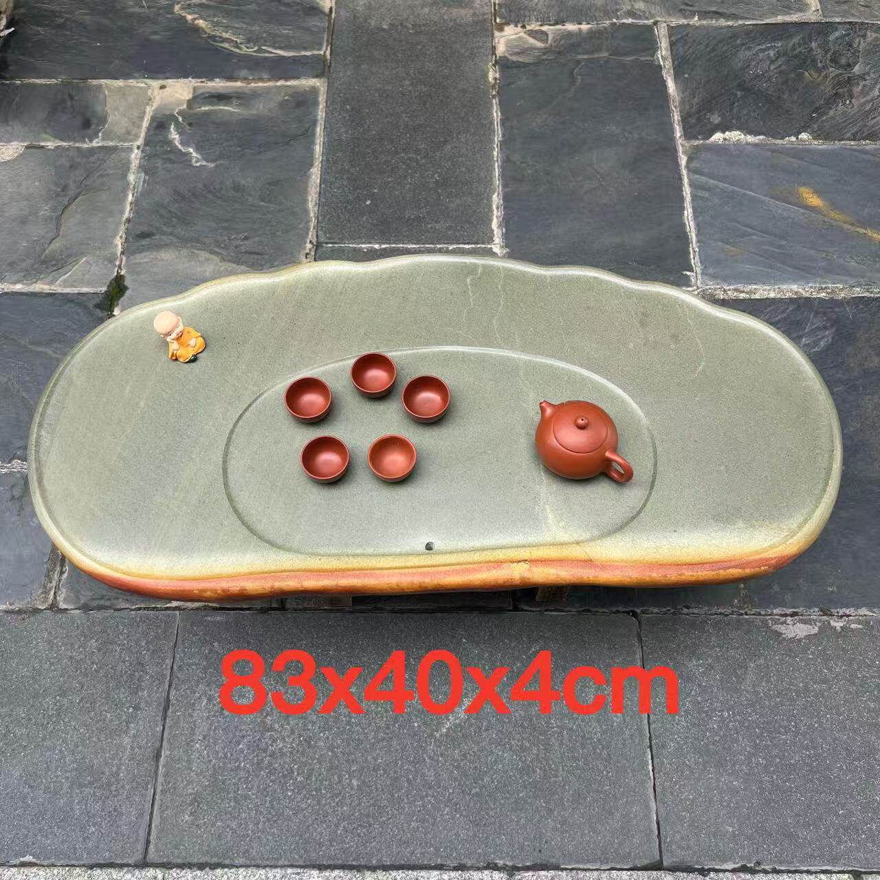 肇庆厂家端石茶盘绿端紫端宋坑创意新奇精雕简约平板家用茶台茶海