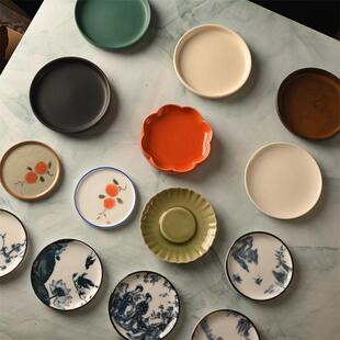 陶瓷DIY小香碟香道配件个性随意搭配香架香炉香具香炉托盘线香炉