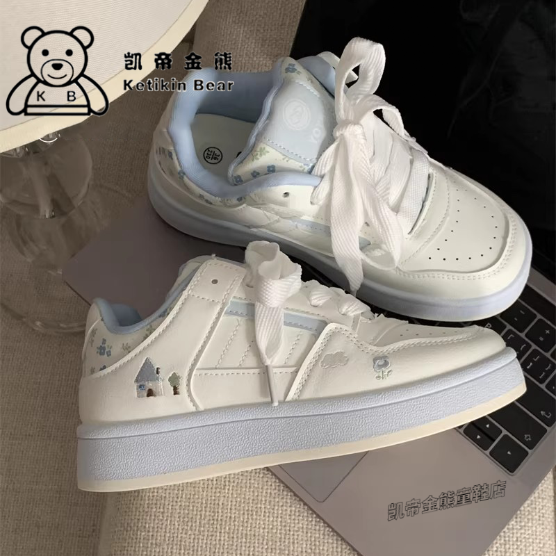 好看面包女孩板鞋ins鞋子女童小白鞋今年新款中学生休闲童鞋天蓝,童鞋/婴儿鞋/亲子鞋,运动鞋,淘宝优惠券,粉丝福利购,淘宝优惠卷