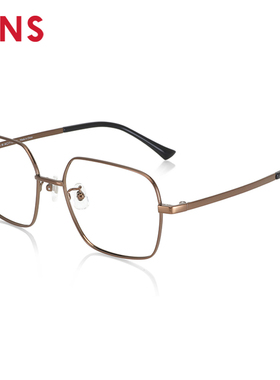 JINS睛姿含镜片近视镜轻量钛框可加防蓝光镜片UTF23S133