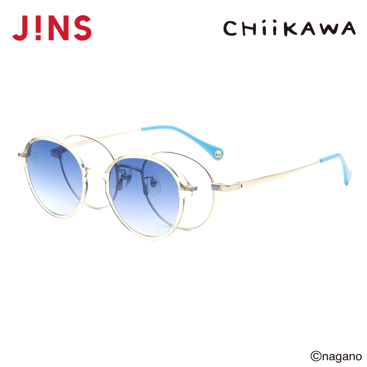 JINS睛姿吉伊卡哇哈奇喵合作款磁吸贴片墨镜可加配镜片UMF25A282