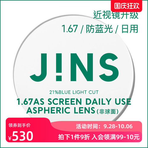 普通近视镜升级带度数镜片1.67
