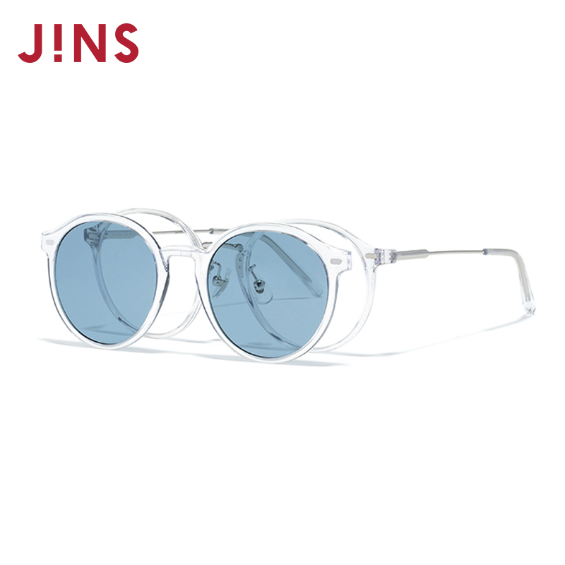 JINS睛姿SWITCH近视眼镜太阳镜贴片墨镜加配防蓝光镜片URF25S223