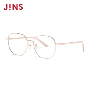 JINS睛姿含镜片近视镜钛框轻舒适简约可加配防蓝光镜片UTF25A262