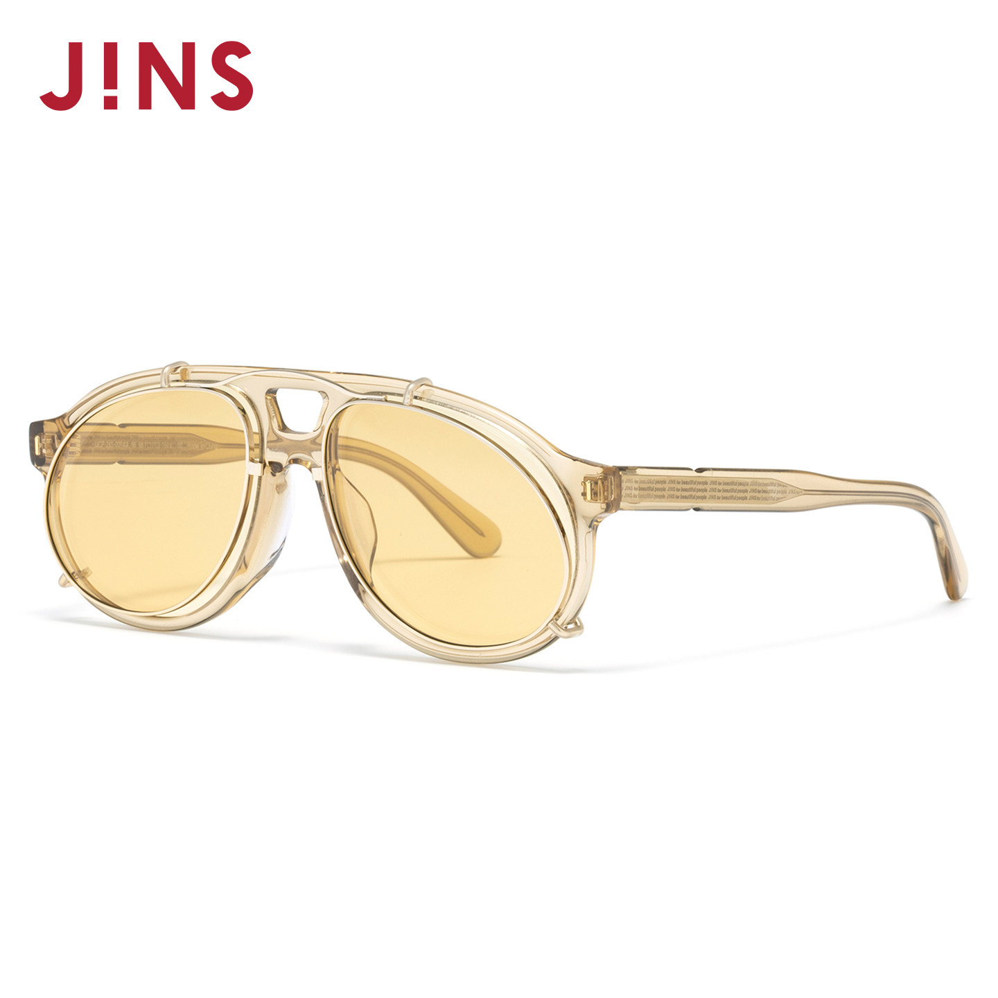JINS睛姿太阳镜个性设计男女同款挂片墨镜防紫外线眼镜UCF26S009