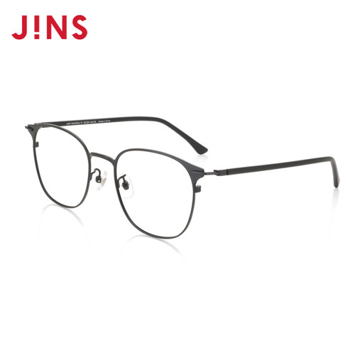 JINS大方框金属细框近视镜含镜片