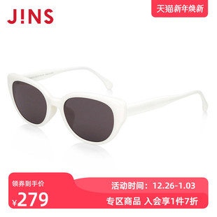 JINS睛姿太阳眼镜女款 复古猫眼窄框TR90墨镜防紫外线LRF24S273