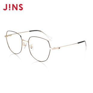 JINS睛姿含镜片不规则金属镂空爱心近视镜可加配防蓝光LMF21S039