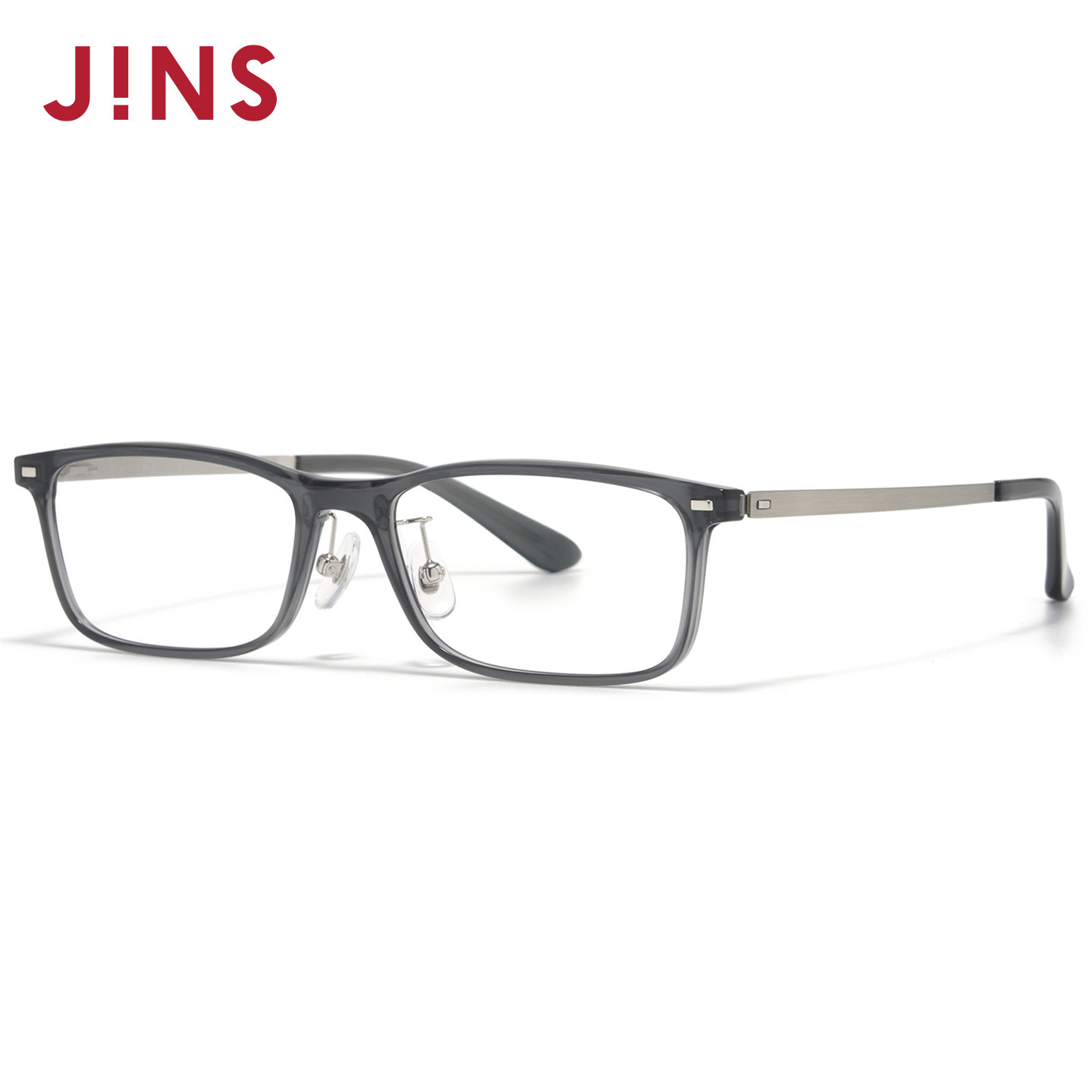JINS睛姿近视眼镜舒适窄方小框架小脸可加配防蓝光镜片MUF26A081