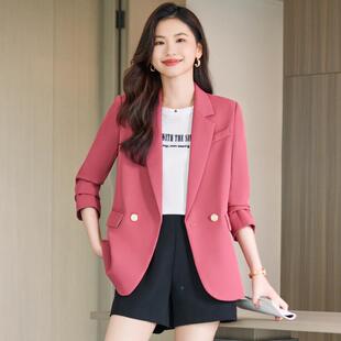 小西装外长套AL730616女士秋新款气质春女范上衣职业袖神时尚西服