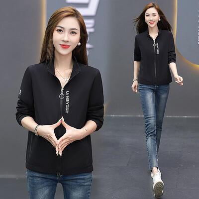 爆款棒球服年宽新款87712676早秋装韩版松短上衣小个子春外套女款