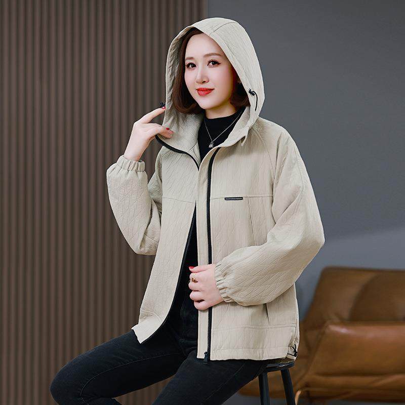 秋季新款休闲洋气冬宽松连时尚克外套舒帽适夹洋GE1655气外套,女装/女士精品,短外套,淘宝优惠券,粉丝福利购,淘宝优惠卷
