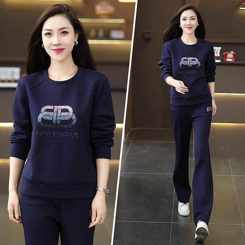 闲运休动96640159套装女春新款时尚洋气妈韩版早秋户外妈跑步两件,运动服/休闲服装,运动套装,淘宝优惠券,粉丝福利购,淘宝优惠卷