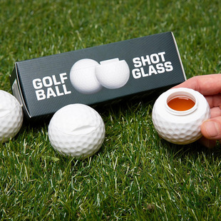 MAOZ现货亚马逊新品Golf Ball Shaped Shot Glass户外高尔夫球形