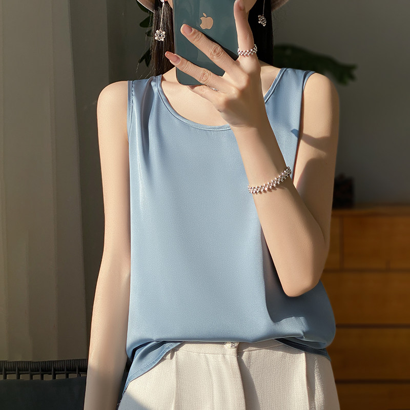 吊带背心女内搭西装新款宽松夏季打底衫黑色