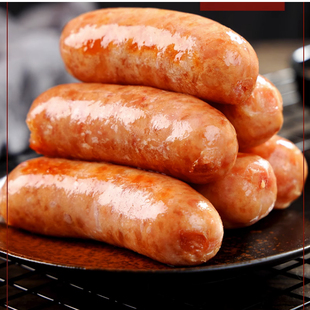 包邮 摆摊烤肉地道肠 50根火山石大号烤肠 手工猪肉肠65g 烧烤香肠