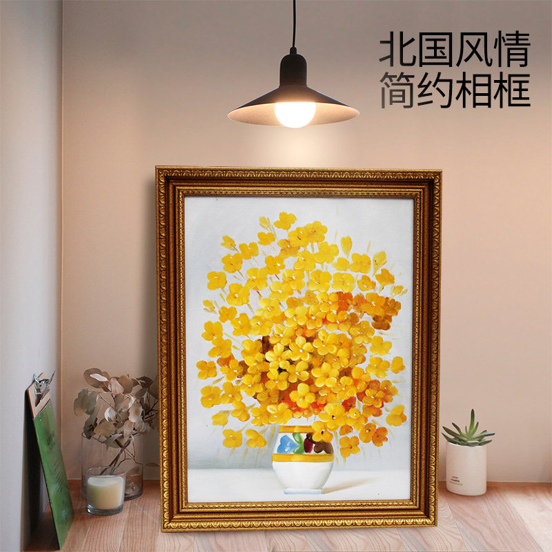 相框油画外框kt板定制线条背景墙