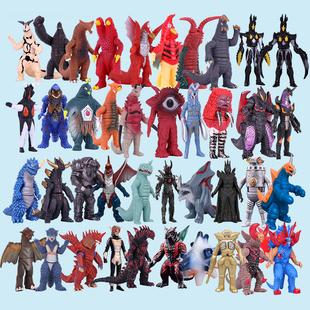 ②号链接 热销套餐超人系列可活动儿童玩具人偶 全套软胶小怪兽