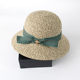 遇优美小蜜蜂渔夫帽草编女韩版 遮阳太阳帽沙滩防晒帽文艺遮脸草帽