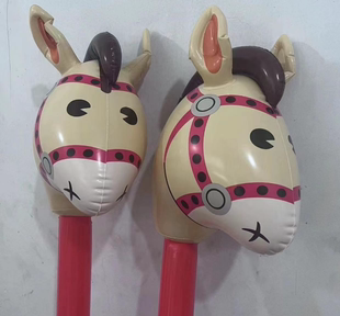 新款充气马头棒大号地摊夜市热卖卡通儿童动物玩具