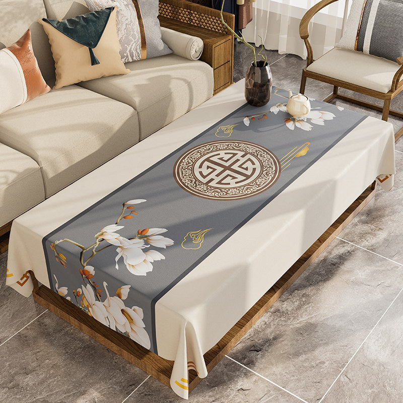 新中式桌布防油防水桌垫轻奢高级感PVC桌面垫隔热餐桌茶几垫台布,居家布艺,桌布,淘宝优惠券,粉丝福利购,淘宝优惠卷