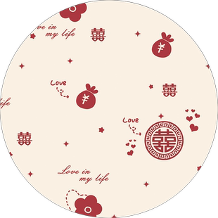 Q弹皮革结婚桌布圆形小茶几垫高级感圆餐桌垫子防水防烫防滑桌垫