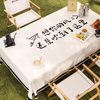 Outdoor camping tablecloth, no-wash, oil-proof, water-proof and sun-proof, outdoor table mat, country-style picnic high-end table mat thumbnail 2