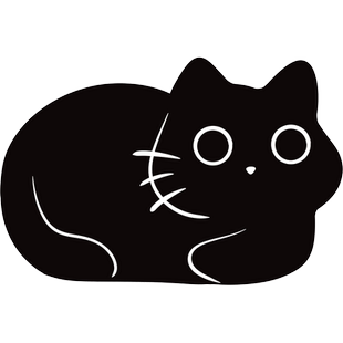 浴室吸水地垫卡通黑猫卫生间马桶U型地毯厕所硅藻泥防滑速干脚垫