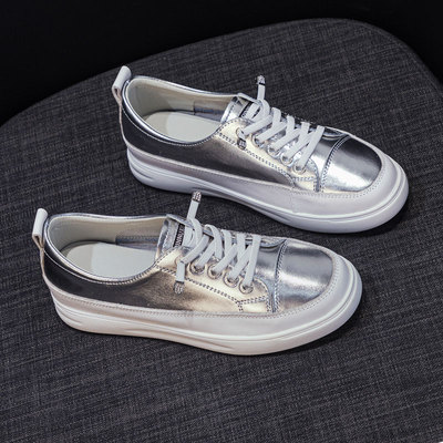 酷媄俪软牛皮小白鞋女款41到43