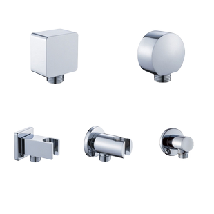 手持花洒固定座暗装入墙花洒配件卫生间浴室软管万向喷头支架墙座